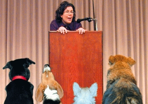 National Doggy Appreciation Society president June Erhardt.